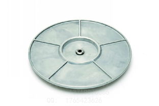 銀色酒店餐桌玻璃轉(zhuǎn)盤配件 鋁合金底座與不銹鋼軸承的完美組合